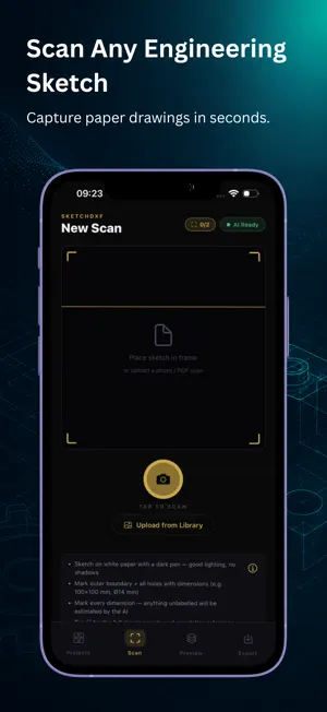 SketchDXF: AI DXF Converter screenshot 4