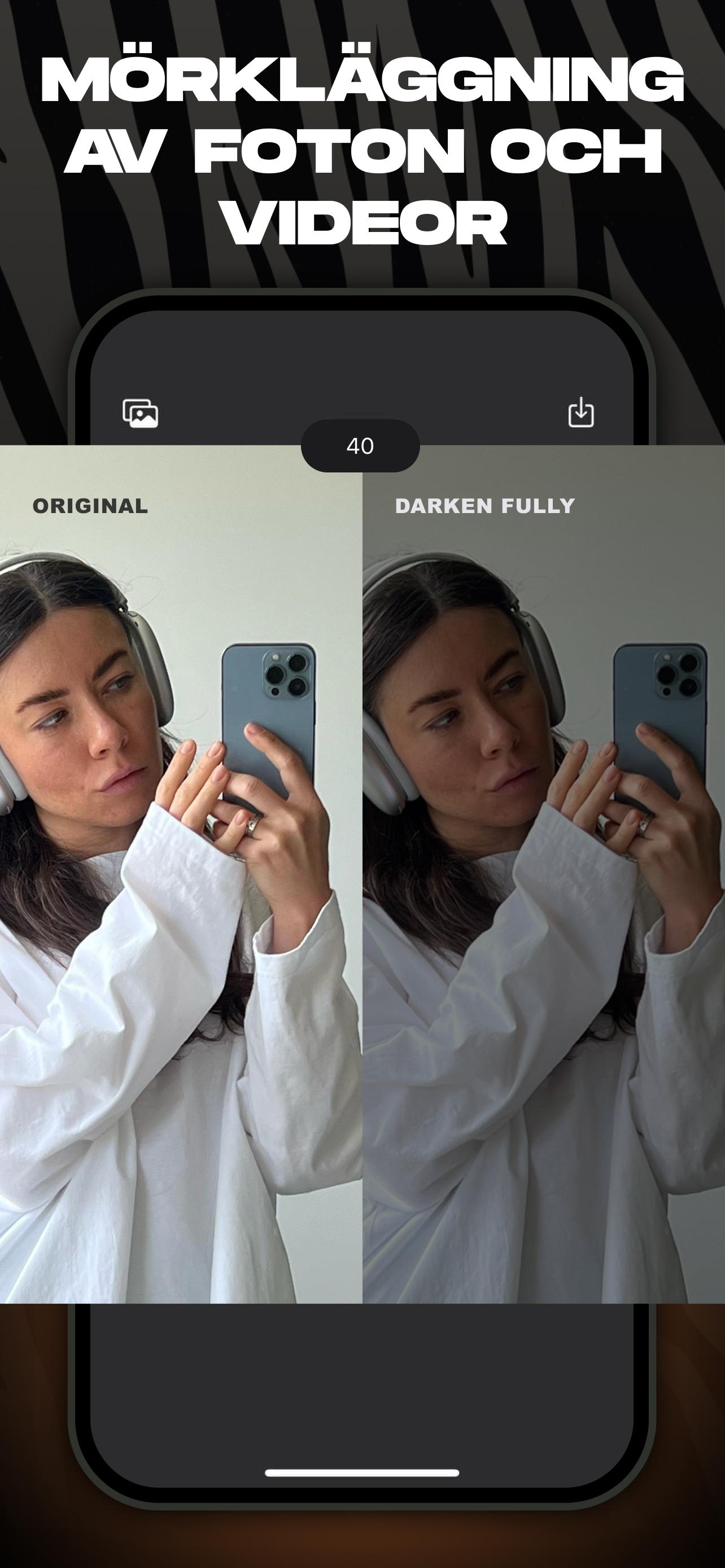 Zebra: AI Foto Redigera Filter
