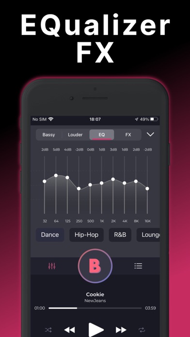 Bass Booster & Music EQ: BASSY Screenshot 2 - AppWisp.com Bass Booster & Music EQ: BASSY Screenshot 2 - AppWisp.com