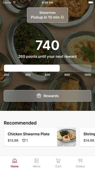 Shwarmas LA iPhone screenshot 1 - Food & Drink app