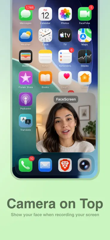 FaceScreen: Floating Camera screenshot 1 of 6