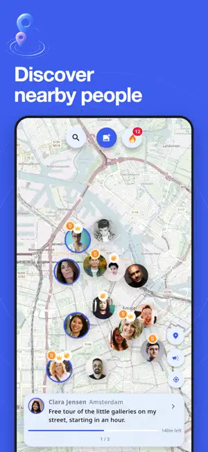 Buzzly: Meet people nearby screenshot 1