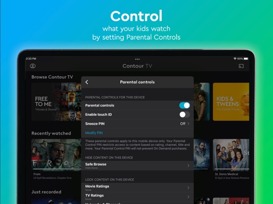 Cox Contour TV iPad screenshot 5 - Entertainment app
