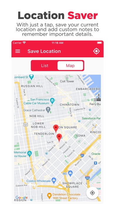 Location Saver - Save & Share Screenshot