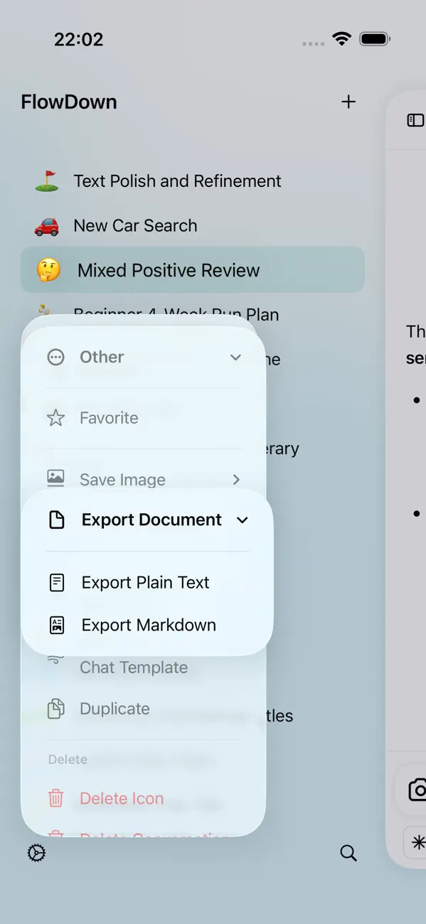 #4. FlowDown - Open & Fast AI (iOS) By: 子衎 王