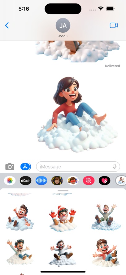 Snow Pile Stickers