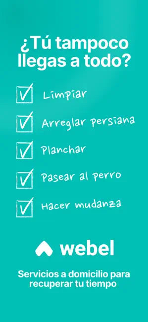 Webel - Servicios a domicilio iPhone screenshot 6