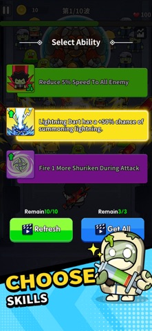 Zombie Bag： Backpack Survivor iPhone screenshot