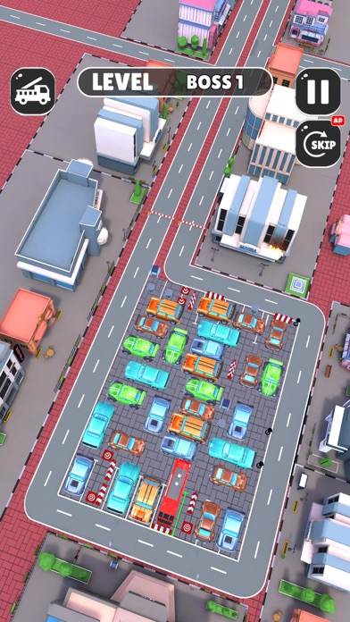 Parking Jam Fire Truck Car Out Screenshot