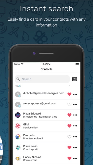 Glibl - Business card Screenshot