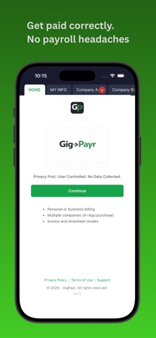 GigPayr — Invoice & Timesheet screenshot