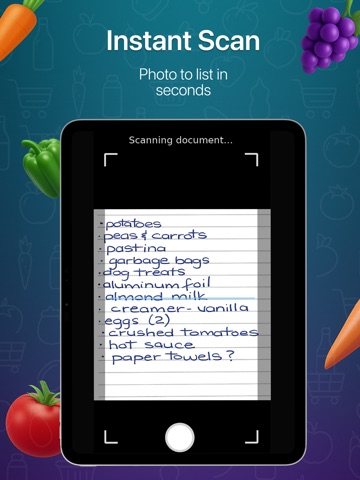 AI Grocery Shopping List iPad screenshot