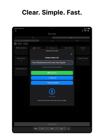 Checklist Genie - List & To Do iPad screenshot