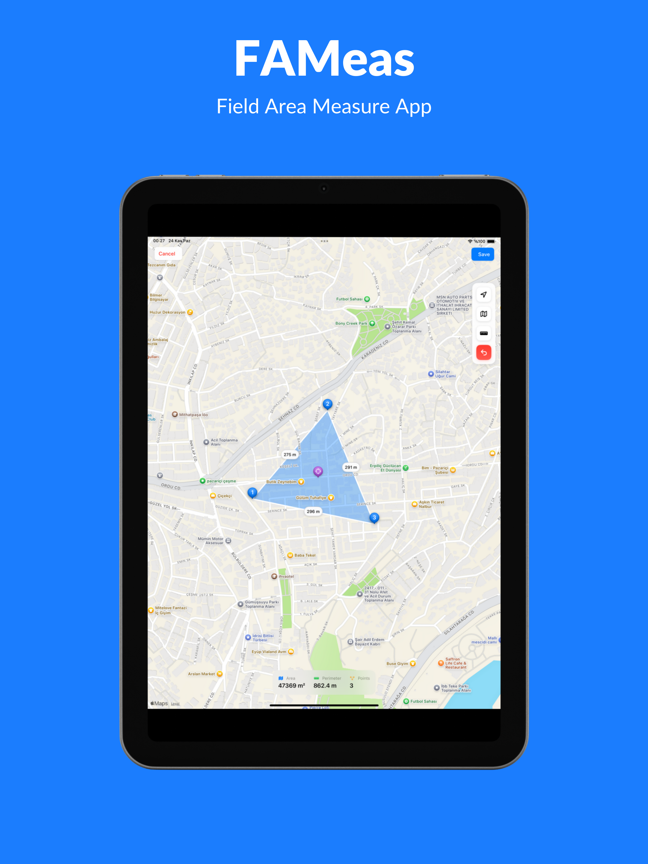 Field Area Measurement: FAMeas screenshot 4