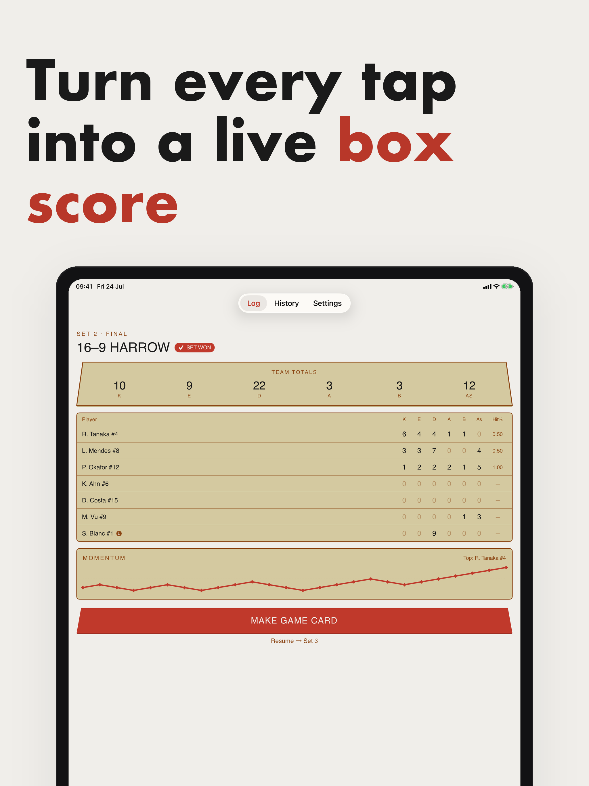 Rally Sheet: Volleyball Stats screenshot 6