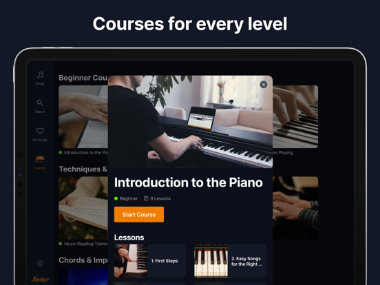 flowkey – Piano leren spelen iPad app afbeelding 2