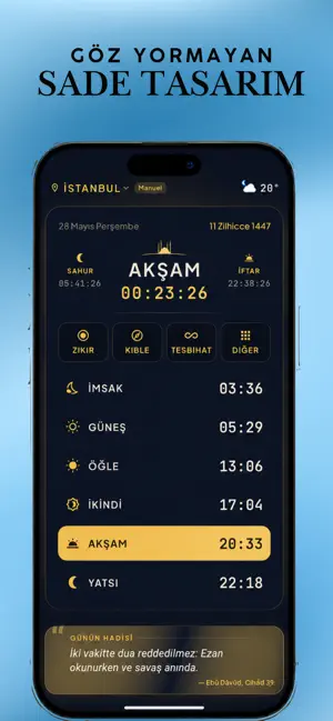Namaz Vakti & Ezan Zikir Esma screenshot 1