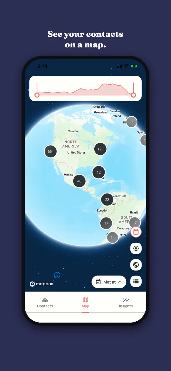 Screenshot #2 pour Quis: Your Contacts on a Map