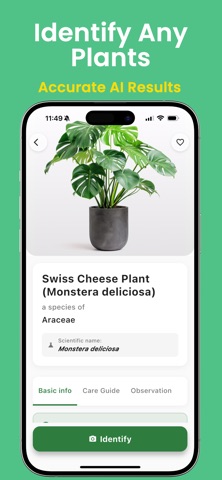 Plant Identifier Scan Plants iPhone screenshot