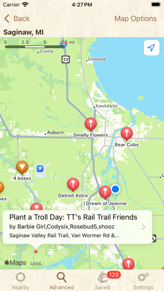 Clue Tracker for Letterboxing Screenshot