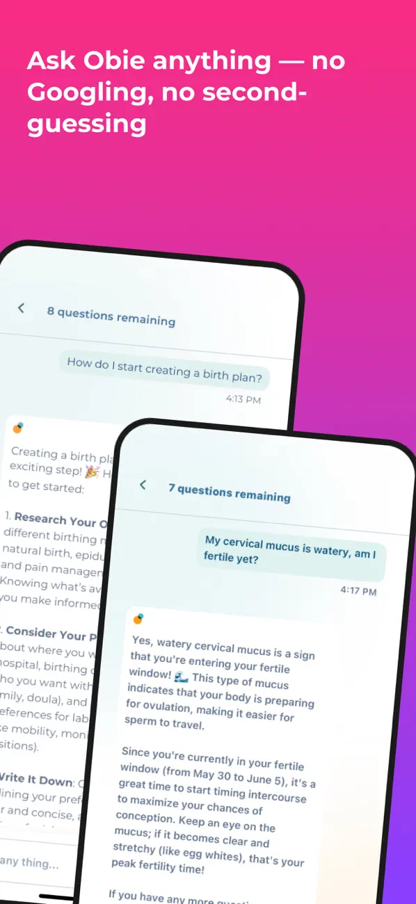 #2. Obie: AI for Women’s Health (iOS) By: Obie Health