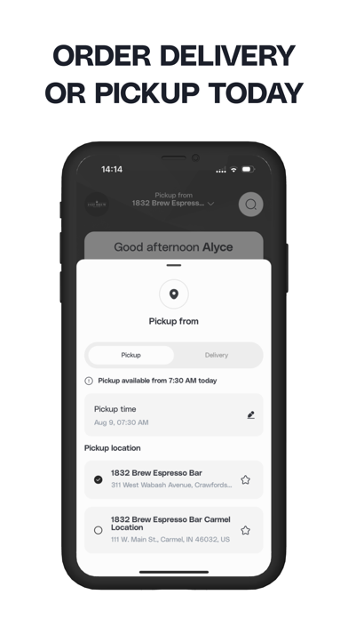 1832 Brew Espresso Bar Screenshot