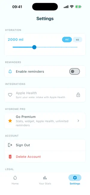 HydroMe - Water Tracker screenshot 4