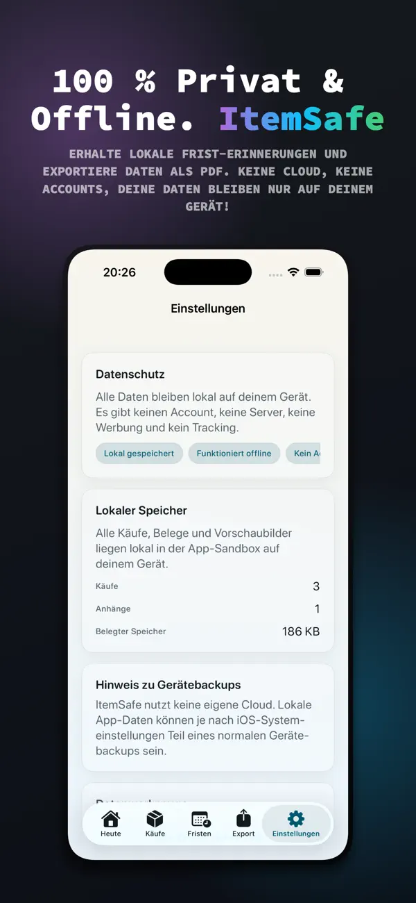 Screenshot #3 pour ItemSafe