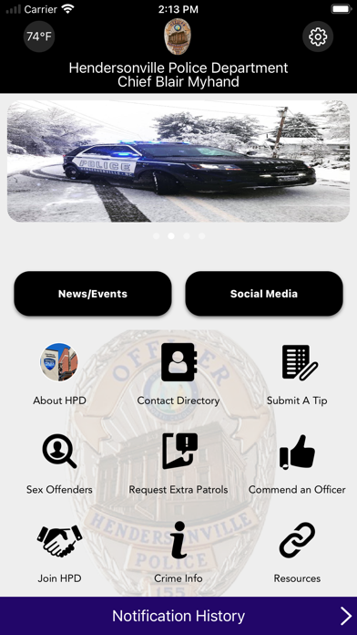 Hendersonville PD (NC) Screenshot