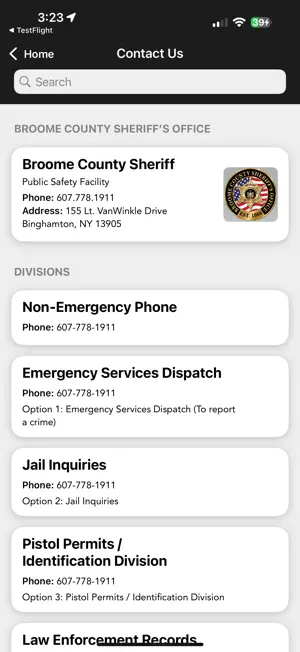 Broome County Sheriff screenshot 2