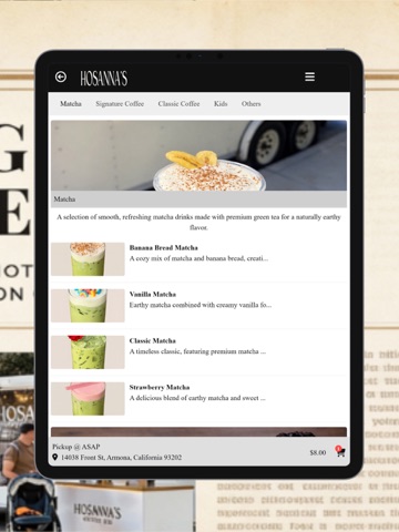 Hosanna's iPad screenshot