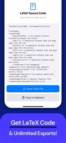 CV Maker - PDF + LaTeX Screenshot 5 of 6