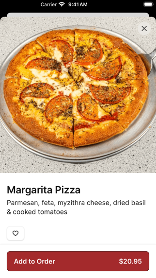 Santorini Pizza & Pasta iPhone screenshot 4 - Food & Drink app