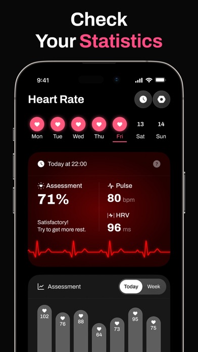 Pulse Checker & Heart Rate App Screenshot