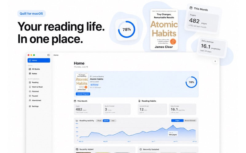 Quill: Book & Reading Tracker screenshot