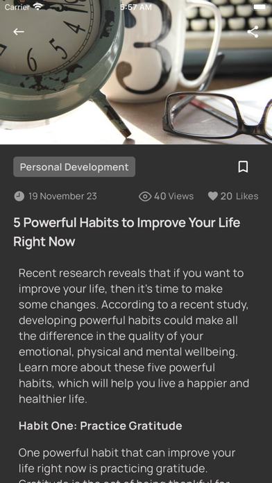 Self Improvement Articles - RD Screenshot