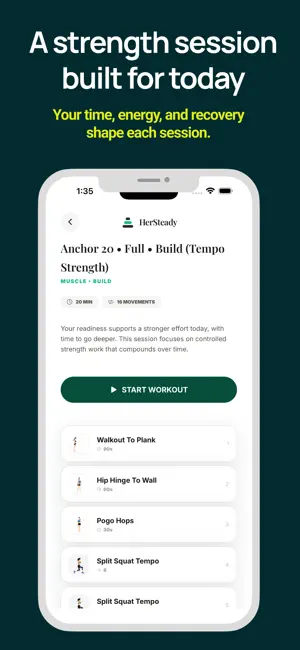 HerSteady: Women 35+ Strength screenshot 2