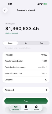 Compound Interest, FIRE, Loan Screenshot 1 of 7