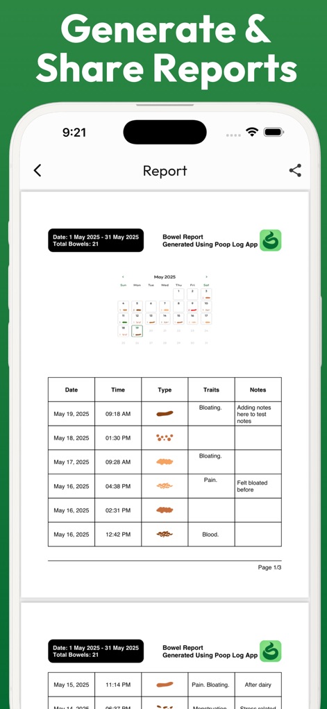 Bowel Movement & Poo Tracker - Medical App | MWM