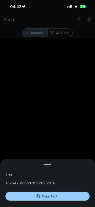 QByte: Barcode Scanner Screenshot 2 of 6