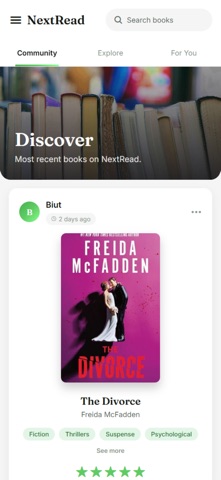 NextRead: AI Book Tracker screenshot
