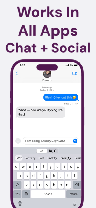 Fontify - Fonts Keyboard Screenshot 1 of 3