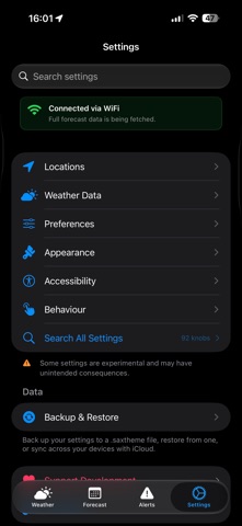SaxWeather screenshot