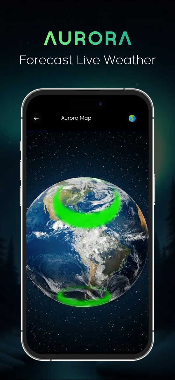 Screenshot #1 pour Aurora Forecast, Live Weather