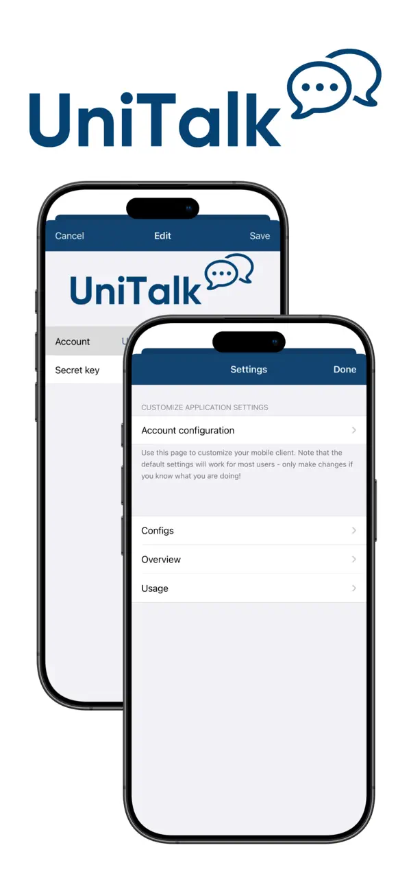 Screenshot #1 pour UniTalk Mobile