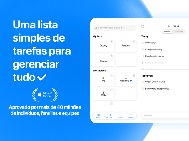 ‎Any.do: lista de tarefas Screenshot