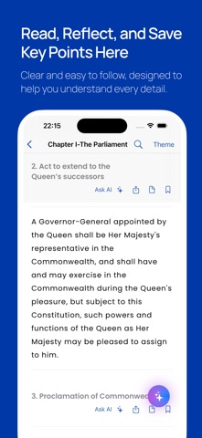 Australia's Constitution iPhone screenshot