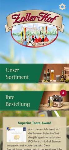 Zoller-Hof Bestell App screenshot