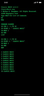 Classic BASIC screenshot 3