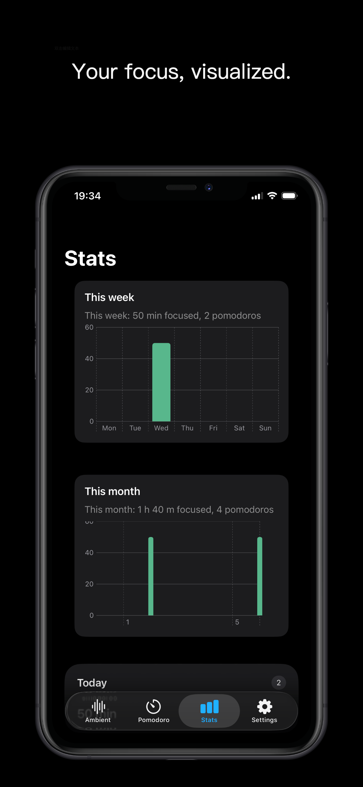 Pomodoro Focus & White Noise